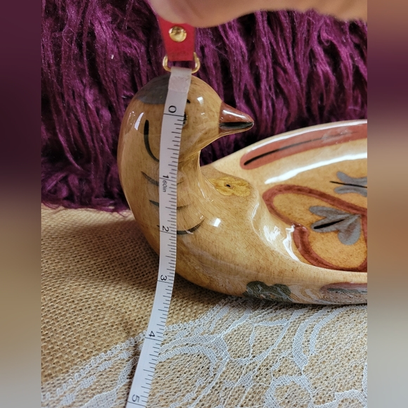 Vintage The California Cleminsons ceramic hand painted bread platter dove - Picture 13 of 15